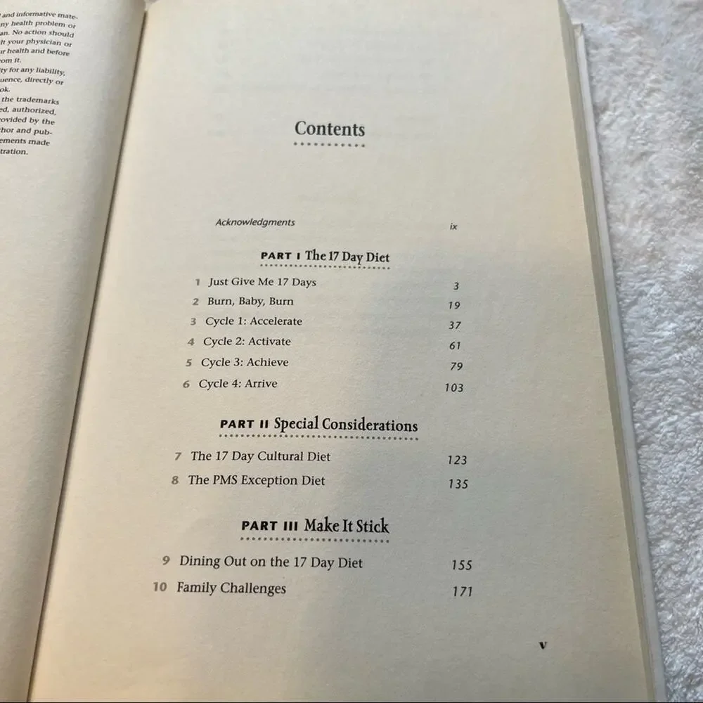The 17 Day Diet by Dr Mike Moreno Rapid Weight Loss Recipe & Plan Book